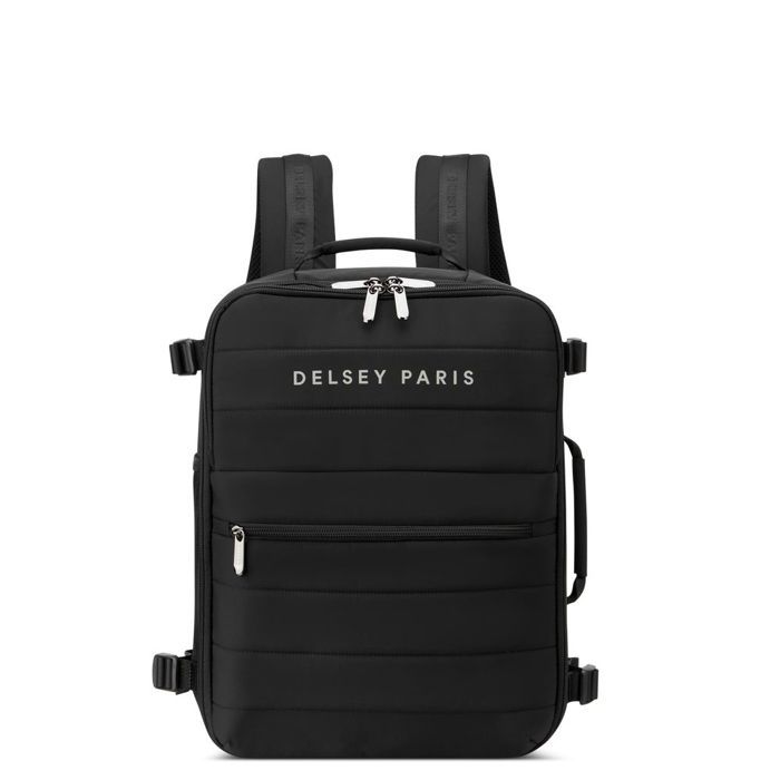 DELSEY PARIS - SHADOW 5.0 - Sac A Dos souple 40 cm x 30 cm x 20 cm - 24 L - XS - Noir