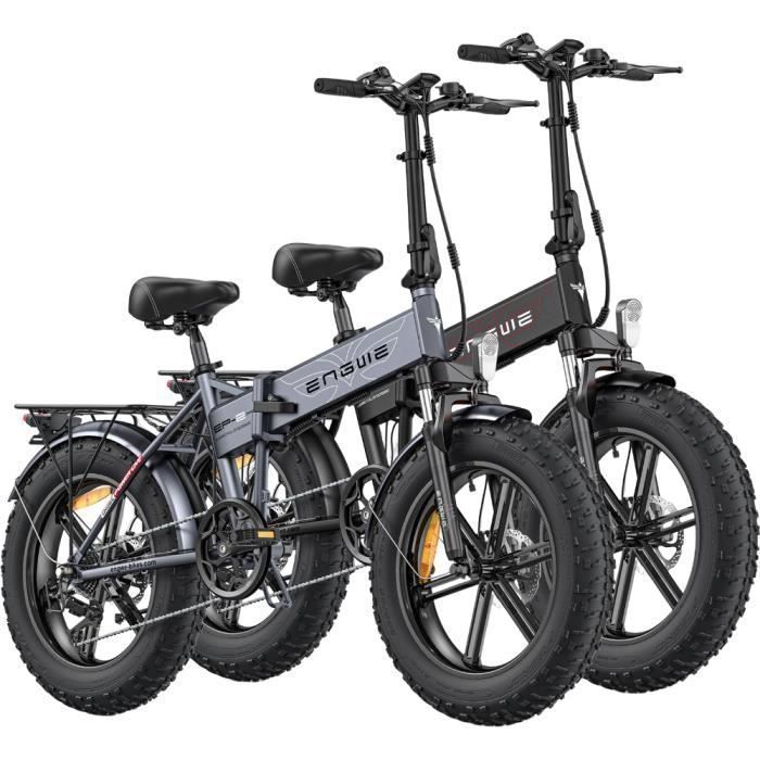 Vélo électrique pliable ENGWE EP-2 Pro autonomie 120km VTT fat bike pneus 20 pouces avec amortisseur avant