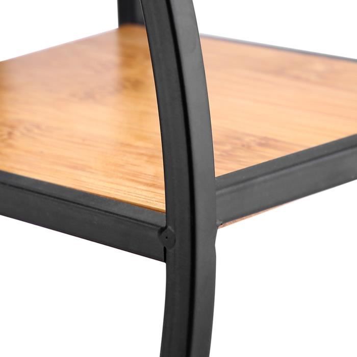 CES Étagère Murale Ronde Style Industriel Bois Fer Artisanat Rond ...
