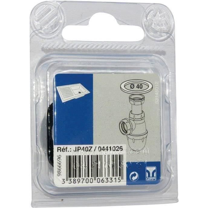 Joint plat de siphon Ø40