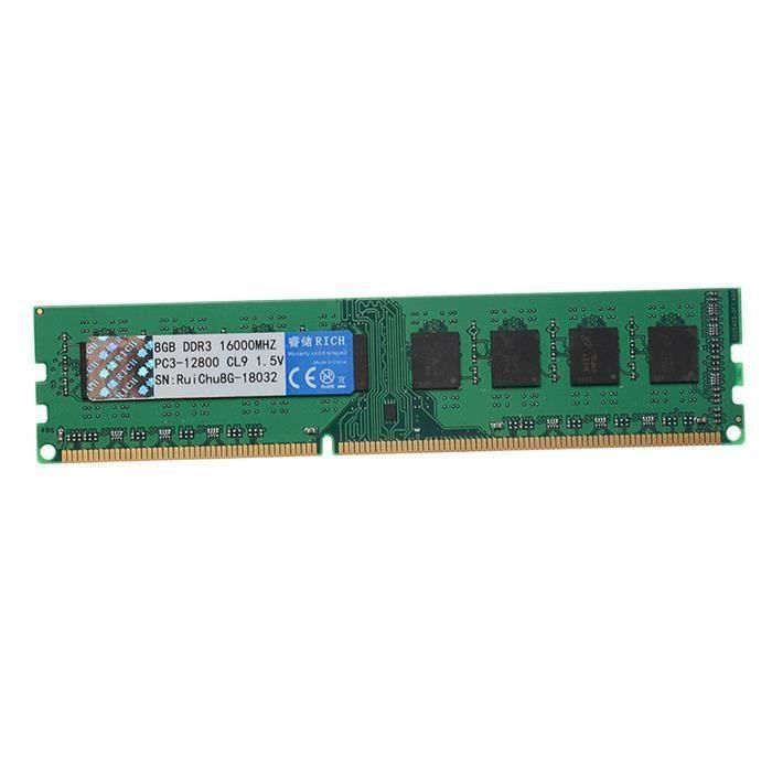 Great-8 Go de Mémoire RAM DDR3 1600 MHz DIMM AMD pour Ordinateur de ...