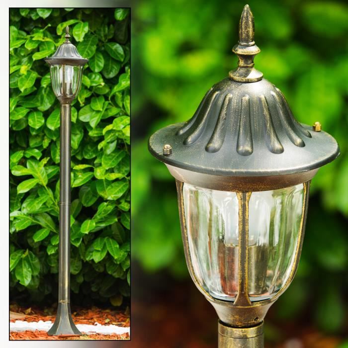 Lampe dextérieur - HOFSTEIN - Poggi - Look antique - 110 cm - E27 - IP44