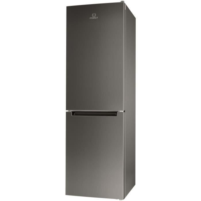 INDESIT LI8SN1EX - Réfrigérateur congélateur bas 328 L (230 + 98) - Froid statique - L 59,5 cm x H 1