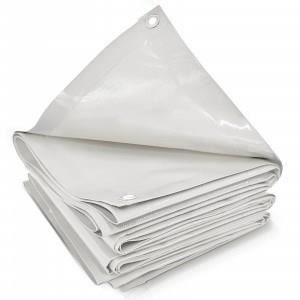 Bâche De Protection Extérieure PVC 650g/m² 5x7 M | Œillets Tous Les 50 Cm | Imperméable, Anti-UV | Pour Jardin, Pergola, Bois