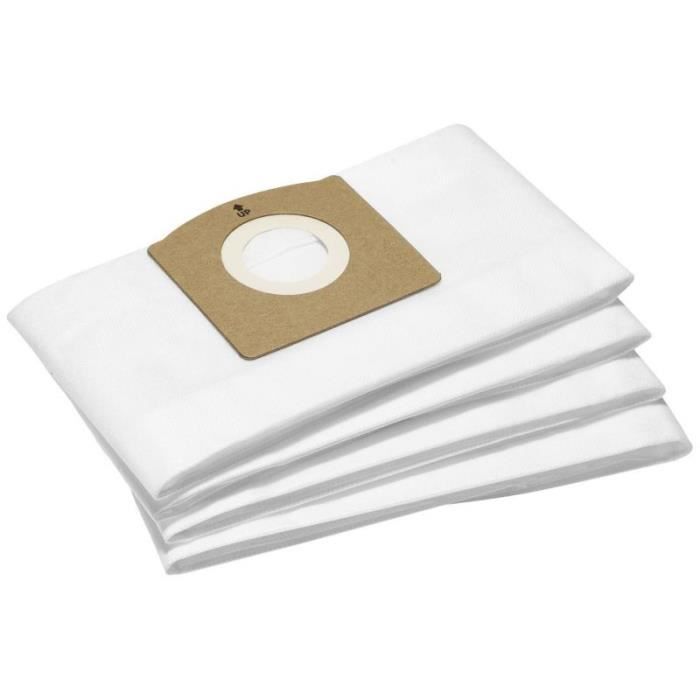 Sac Filtrant Kärcher 2.863-325.0 – Lot de 4 Sacs Non-Tissés pour WD 1 Compact Battery