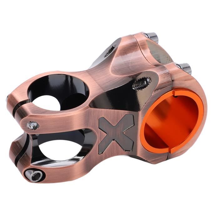 Potence De Guidon Vélo 25,4 Mm - Longueur 45 Mm, Alliage Aluminium, Pour VTT, Route, BMX (Bleu)