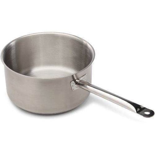 Casserole Basse 28cm Acier Inoxydable 18/10 - Induction Compatible Tous Feux