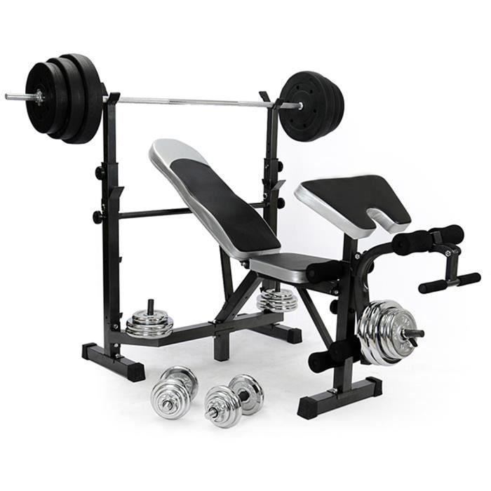 Champion Banc De Musculation Complet Reglable Exercice Equipement Les Halteres Non Inclus Prix Pas Cher Cdiscount