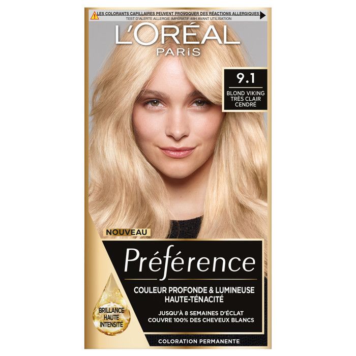 L Oreal Paris Preference Coloration 9 1 Oslo Blond Tres Clair Cendre Cdiscount Au Quotidien