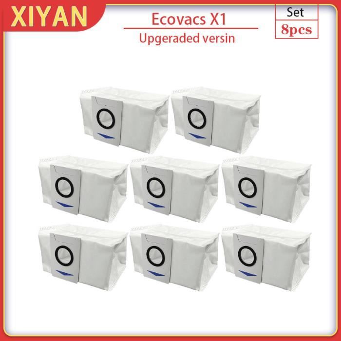 Sacs à Poussière Pour Ecovacs Deebot T20, OMNI X1, T10 - Lot De 12, Remplacement, Compatibilité Multiple