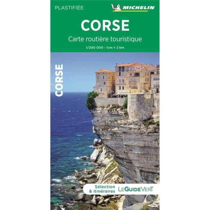 Livre - carte routière touristique Corse