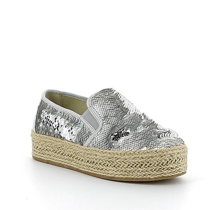 espadrille paillette argent