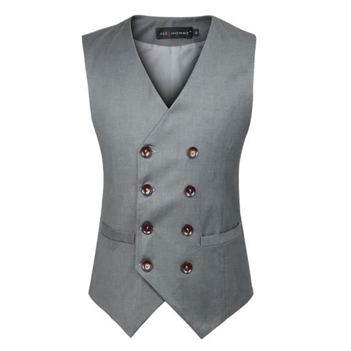Gilet double boutonnage homme clearance