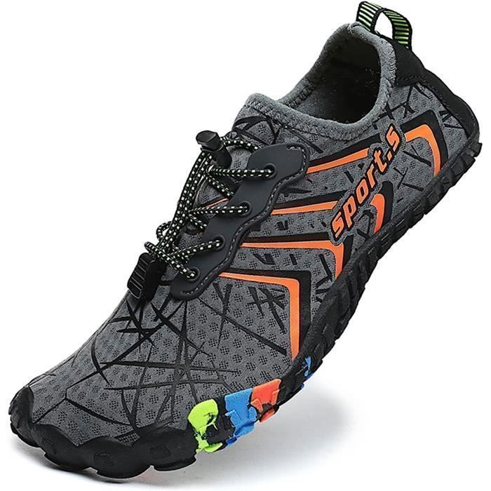 Chaussons Aquatiques Unisexes ODN - Pour Plongée, Surf, Plage - Semelle Antidérapante, Séchage Rapide - 4