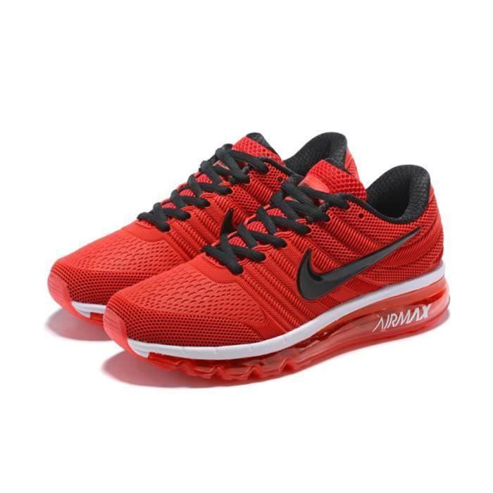 BASKETS Nike Air Max 2017 Authentique Sneakers Full Palm Red Homme