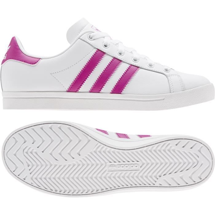 adidas blanche et rose