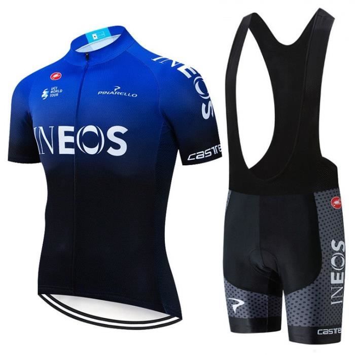 Ineos Maillot De Cyclisme Homme Manches Courte Ete Cuissard A Velo Gel Silicone Ensemble De Vetement De Vtt Equipment De Pro Prix Pas Cher Cdiscount