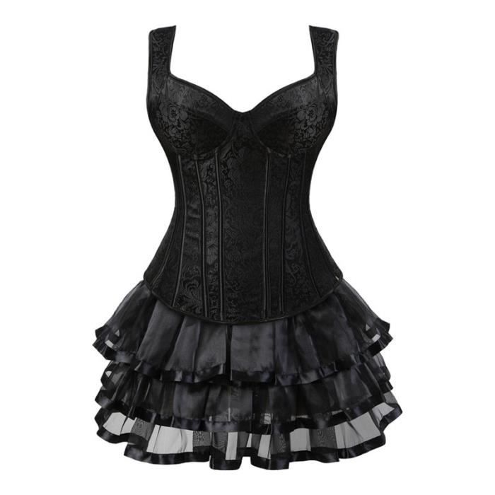 Corsets Robe Femmes Bustier Steampunk Corset Robe Gothique Cuir Corset Acier Desosse Gothique Burlesque Sexy Corpet Grande Type 6 Cdiscount Pret A Porter