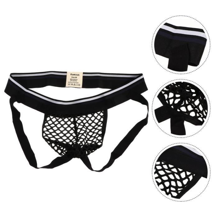 Hommes Sexy résille respirant slips culottes sousvêtements masculins