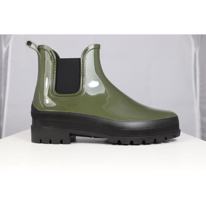 Bottines shop femme kaki