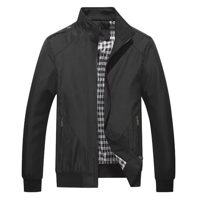 Blouson Léger Homme Décontracté - Veste Tactique Imperméable, Coupe Regular, Poches - Pour Mi-saison, Extérieur