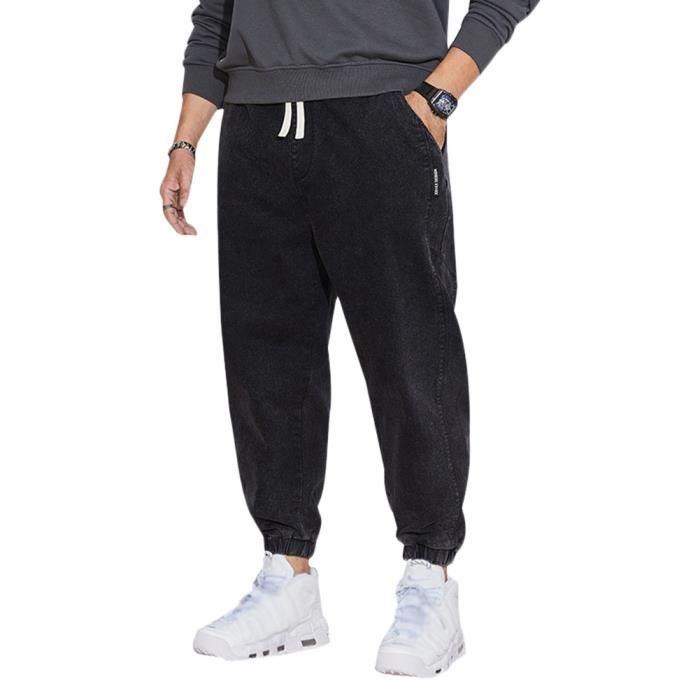 Jean jogging best sale noir homme