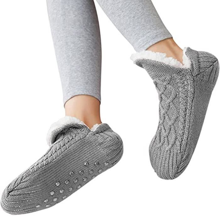 Chaussettes chaussons deals antidérapantes homme