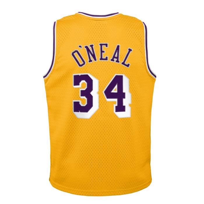 Maillot Domicile enfant Los Angeles Lakers Swingman - O'Neal Shaquille 1996 - jaune/violet