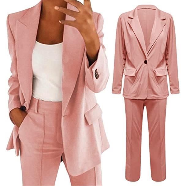 Ensemble costume femme rose shop