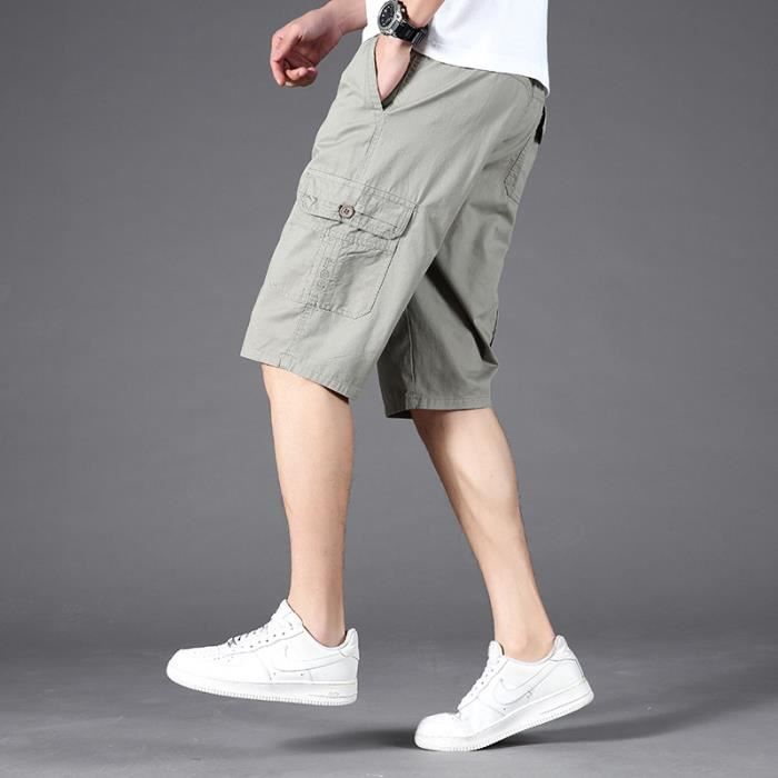 Pantacourt discount cargo homme