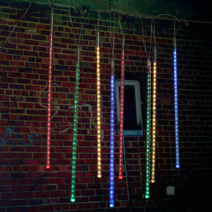 Neufu 50cm 240led Tube Lumineux Noel Solaire Meteorite Pluie Arbre De Noel Jardin Exterieur Deco Multicolore Achat Vente Neufu 50cm 240led Tube Bientot Le Black Friday Cdiscount