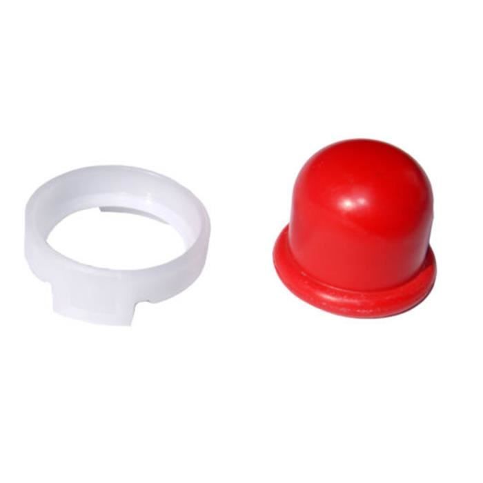 Lot De 2 Tasses à Huile De Carburateur Pour Moteurs Briggs & Stratton 3-4 CV - Compatible Références 694394, MA1203 - En Caoutchouc Rouge