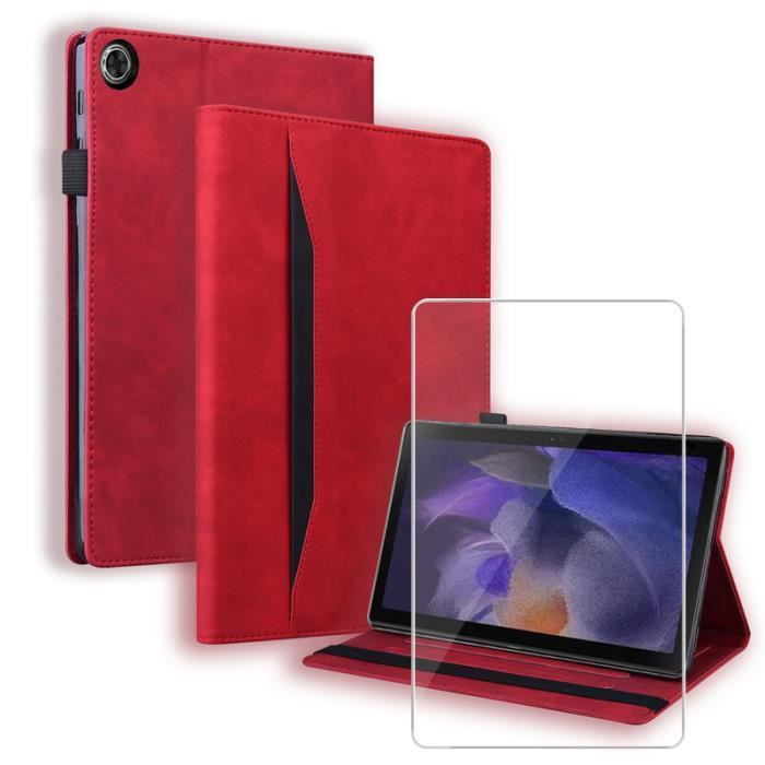 Coque Rotative 360° Pour Lenovo Tab M11 (2024) - PU Cuir Rouge + Verre Trempé Inclus - Marque EbestStar - Neuf