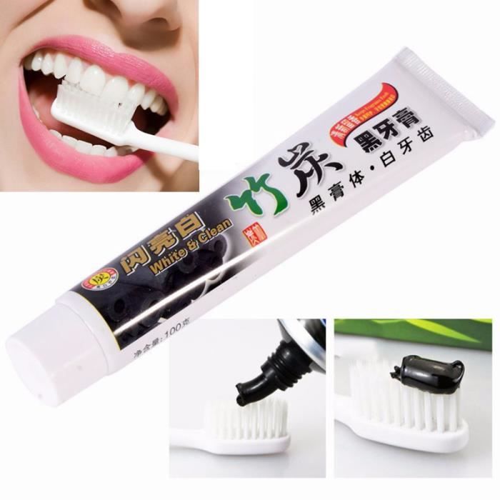 Bambou Charbon De Bois Noir Dents Blanchissant Propre Dentifrice Taches De Fumee Tartaro Enlevement Soins Buccaux Cdiscount Au Quotidien