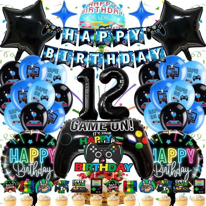 Ballon 10 Ans Anniversaire Garçon, Kit De Décoration D'Anniversaire 10 Ans Garçon, Ballon