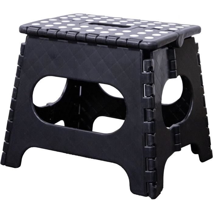 Tabouret Trépied Pliant HELEVIA – Résistance 200kg, Antidérapant, Stable, Pour Pêche, Camping Et Pique-nique