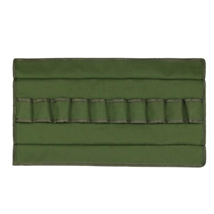 Sac De Rangement Portable En Toile – 10 Poches Pour Outils – Dimensions 24x15.5x4.5 Cm
