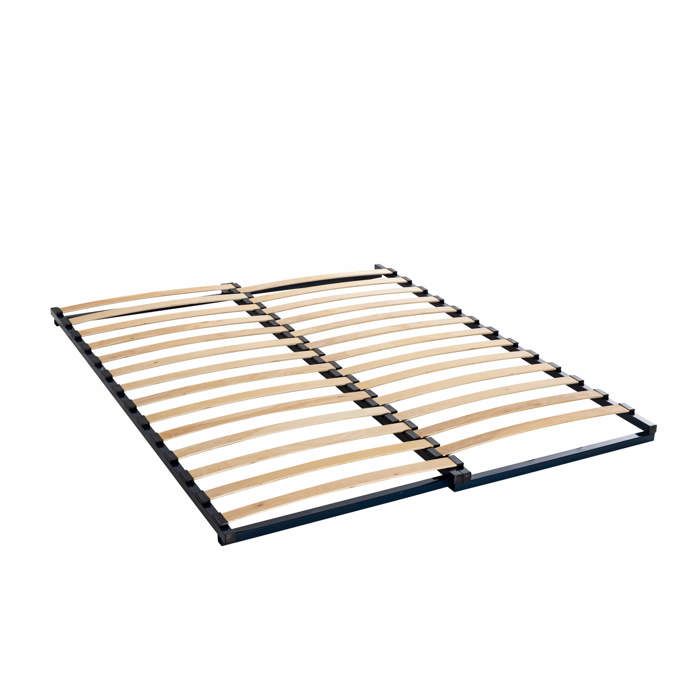 Cadre à lattes extensible pour lit 90x190 à 160x190 - Noir - Garantie 5 ans - Someo Cadre à lattes extensible pour lit 90x190 à 160x190 - Noir - Garantie 5 ans - Someo