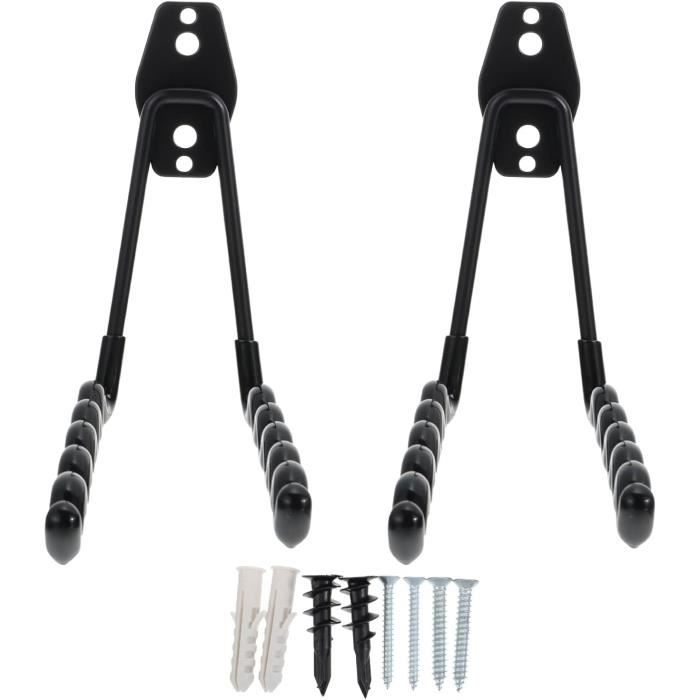 Cintre Mural Robuste Pour Rangement Vélo - Support Garage, Charge Max 27 Kg - Neuf En Acier Argenté