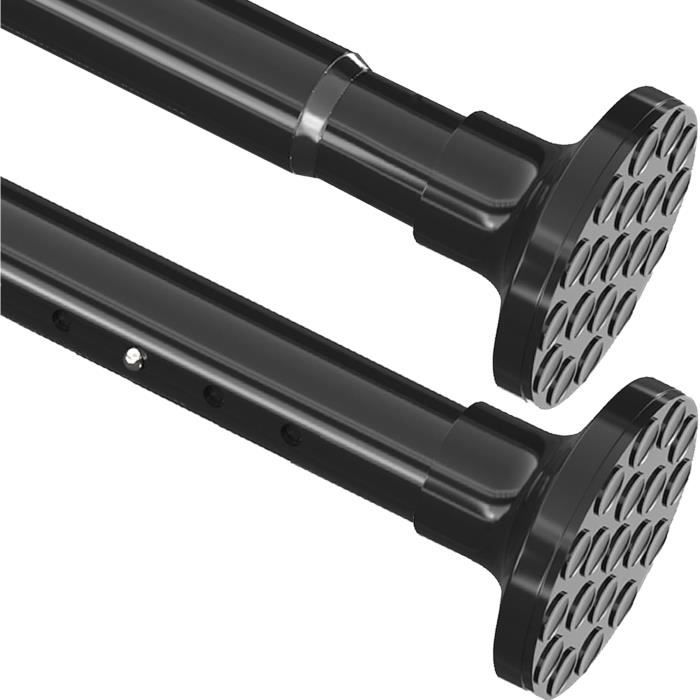 Tringle à Rideau Télescopique à Pincer - Blanc, 40 à 70 Cm Ajustable - Pour Salle De Bain, Cuisine Sans Perçage