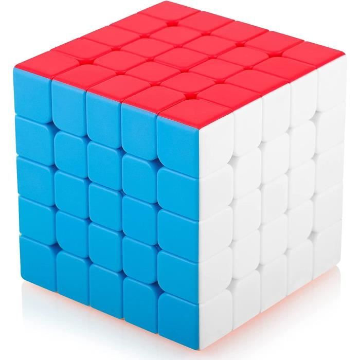 Vdealen Speed Cube Macaron 5x5x5 – Cubo Mágico Sin Pegatinas Con Giro Suave, Ideal Para Principiantes Y Expertos, Regalo Educativo Para Niños Y Adultos