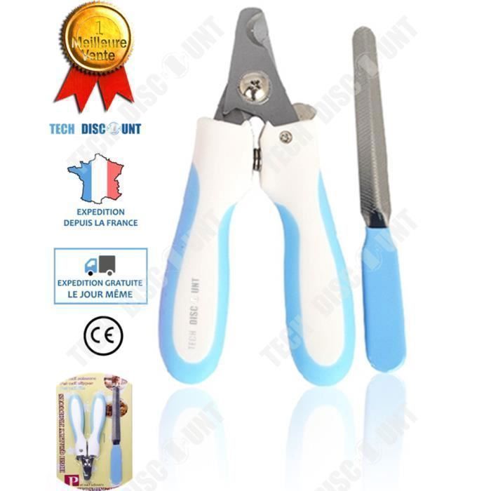 Coupe-griffes Pour Chat Avec Guide De Sécurité - Bleu, Pour Chatons, Lapins, Petits Animaux