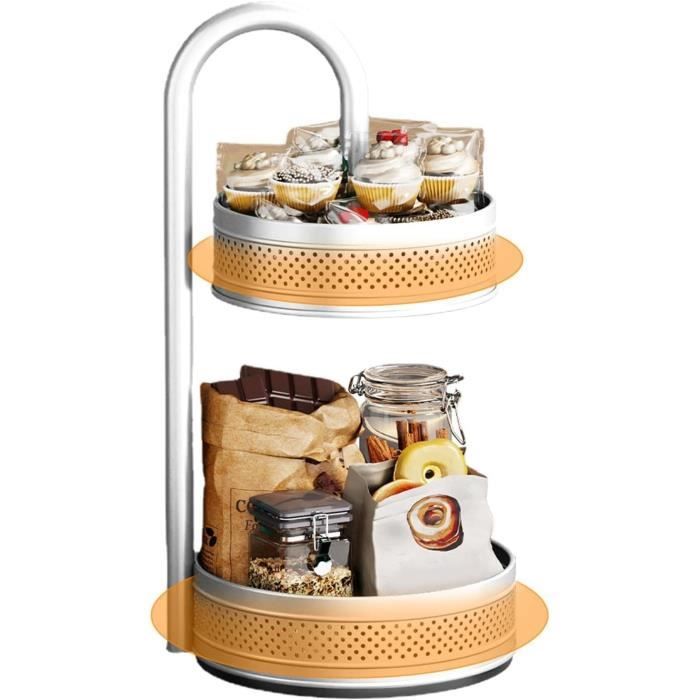 ETAGERE A EPICES Support rotatif à 2 étages pour épices Pour épices