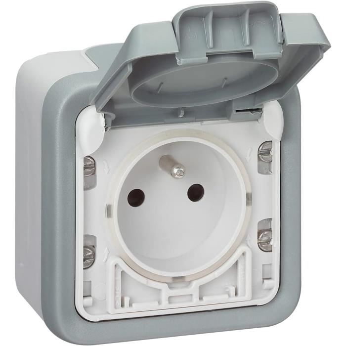 Prise De Courant Avec Terre + Volet Ip55 À Ouverture Auto Plexo ...