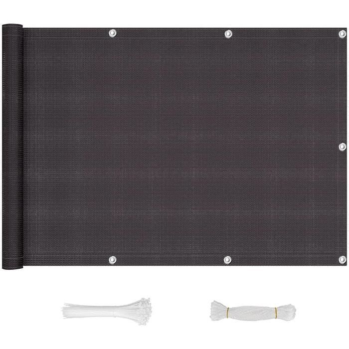 Brise-vue Pour Balcon Sans Perçage Bâche De Balcon 220 G M² Protection Contre Le Vent Et Les UV