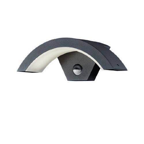 Trio 220969142 Applique Murale avec Détecteur de Mouvement Encastré LED Anthracite IP54 6 W