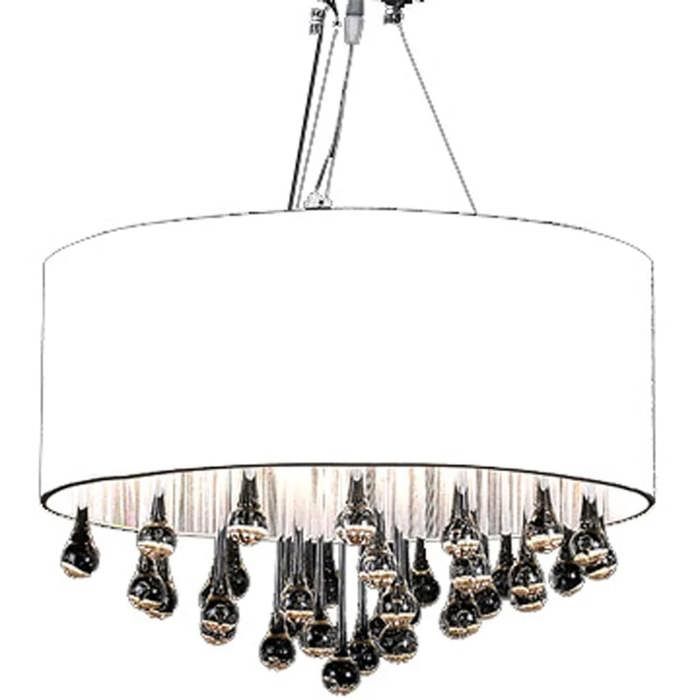 vidaXL Lustre Moderne Plafonnier Cristal Lampe Éclairage Lumière Salon Maison 60345