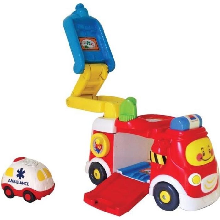 Camion de pompiers Tut Tut Bolides de Vtech - échelle dépliable et accessoires - Mixte - A partir de 12 mois