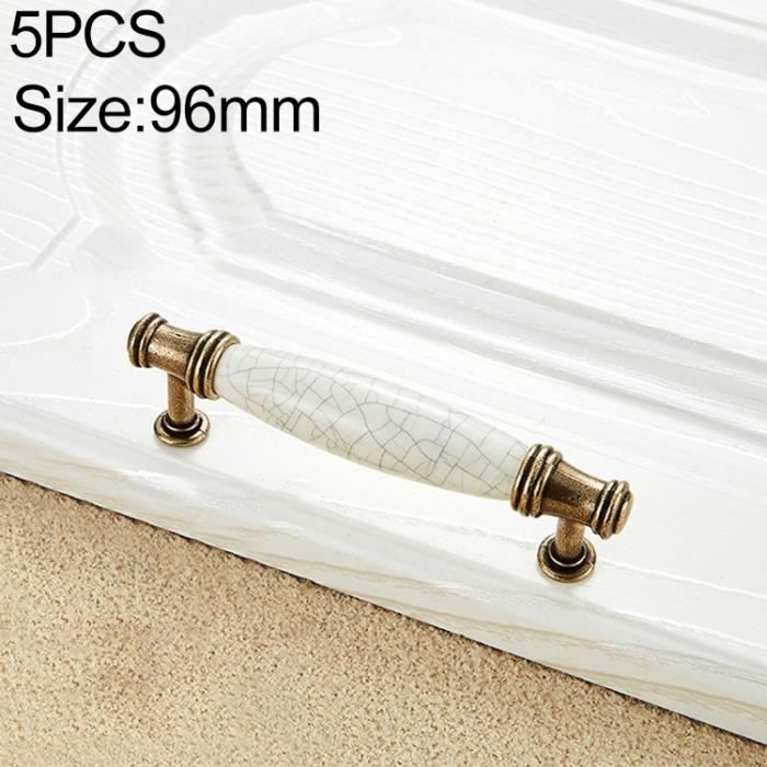 5PCS Marbre Céramique 38 mm Cabinet Knobs Armoire Placard Commode Boutons Poignée de traction