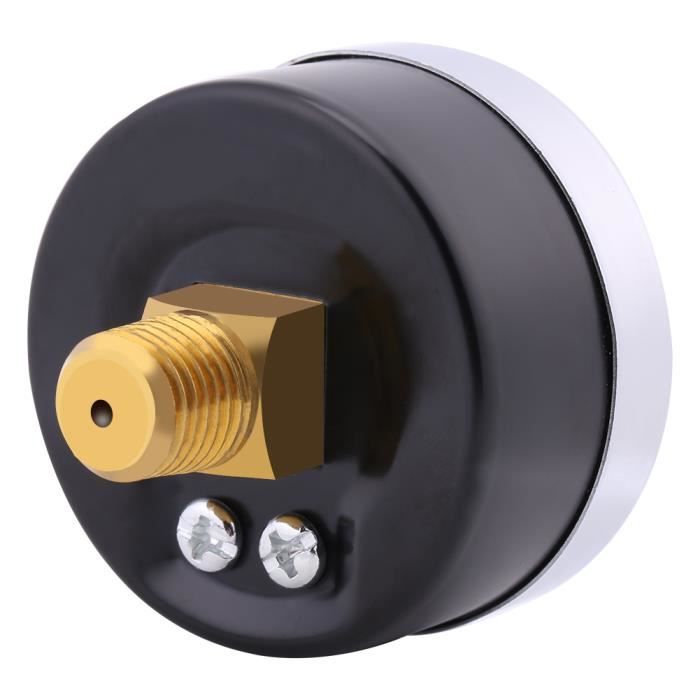 Manomètre Pression Mini Métal 0-6 Bar - Haute Précision Fuel Huile Eau - Filetage 1/4 NPT